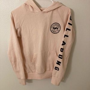 Billabong hoodie. Womens small, light pink